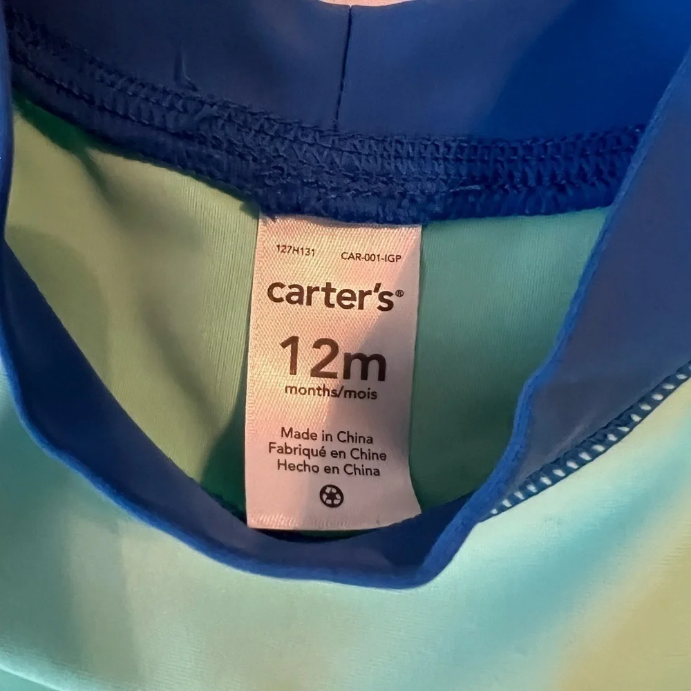 NWT Carters Baby Boy Swim Top Size 12M‎